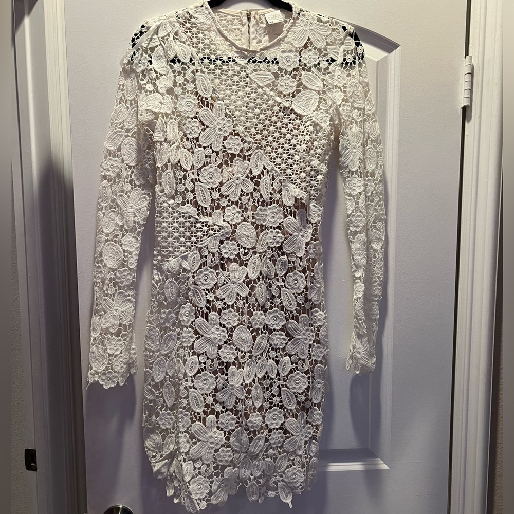 White lace dress